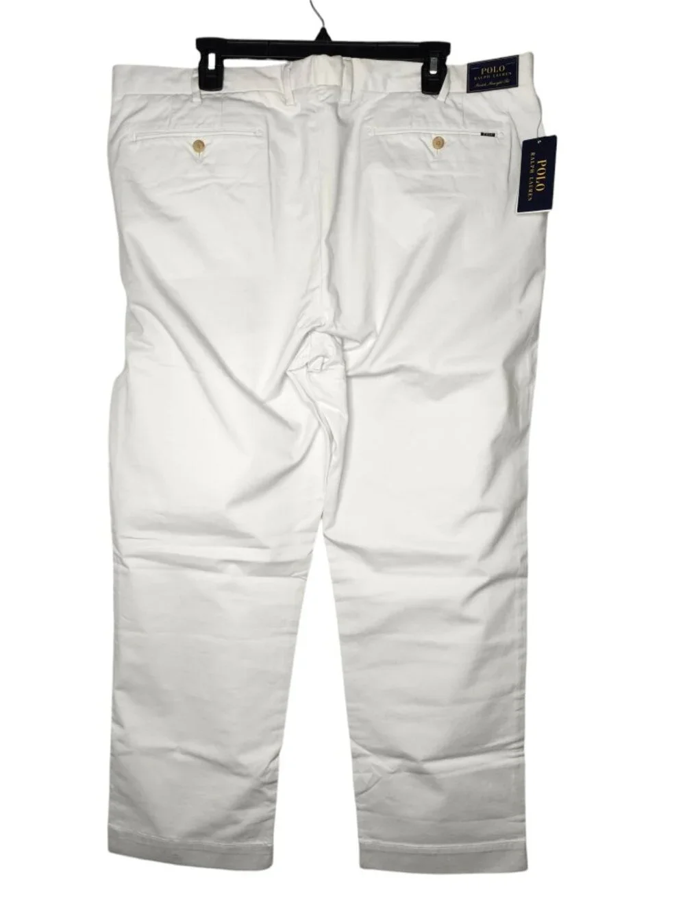 NEW Polo Ralph Lauren White Stretch Straight Fit Chinos Size 40x30